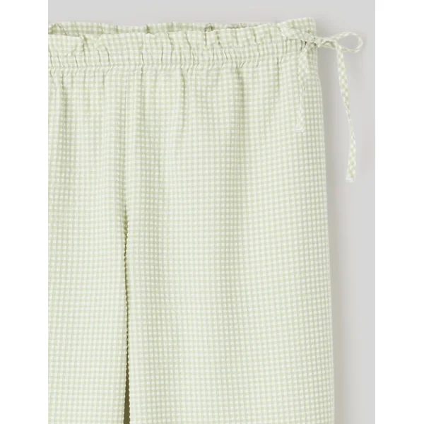 Pantalon vichy Vert clair
