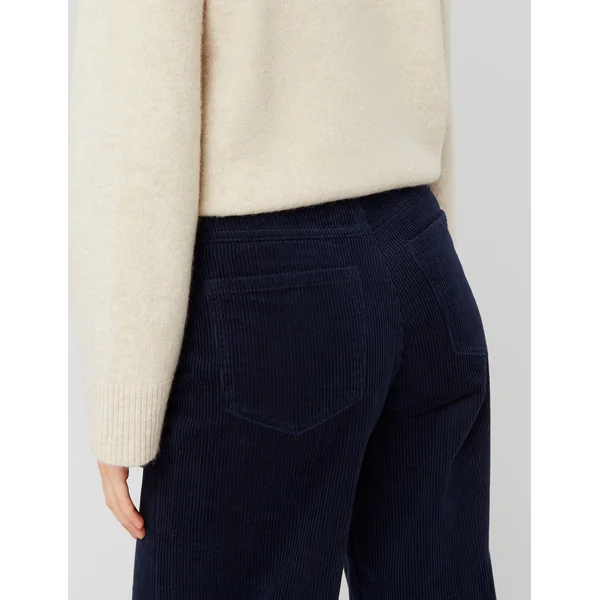 Pantalon wide leg velours Bleu foncé