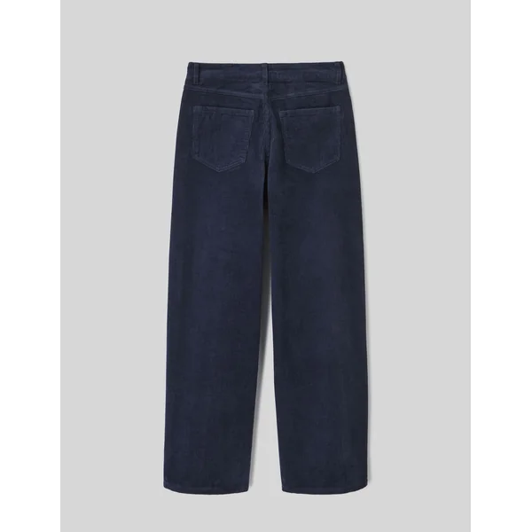 Pantalon wide leg velours Bleu foncé
