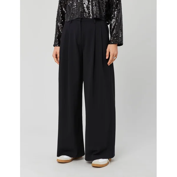Pantalon à pince ajustable Noir