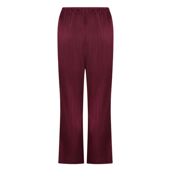 Pantalon à rayures en satin - Violet