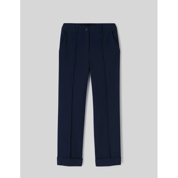 Pantalon à revers Bleu foncé