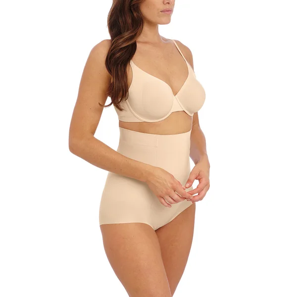 Panties sculptant taille haute - Beige INES SECRET en nylon Wacoal lingerie