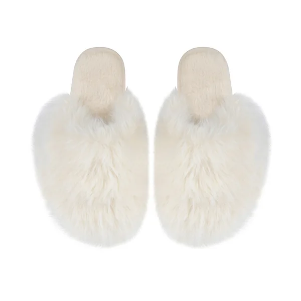 Pantoufles Isabella - Blanc