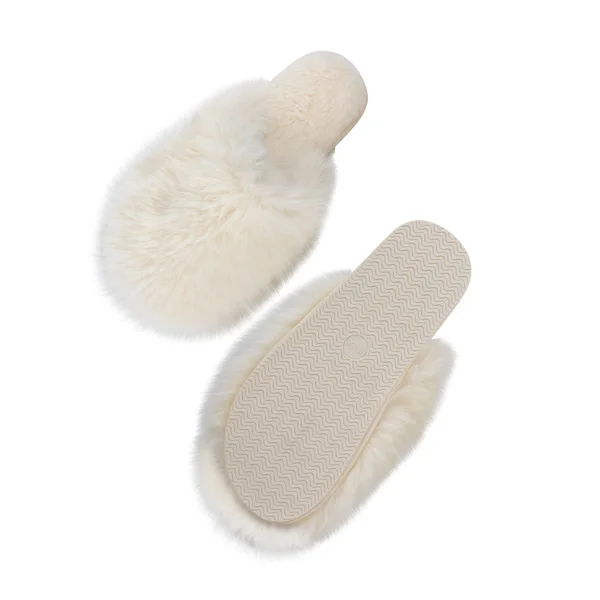Pantoufles Isabella - Blanc