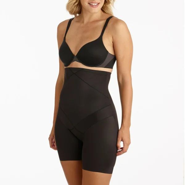 Panty gainant taille haute contrôle extra ferme Miraclesuit CROSS CONTROL noir en nylon Miraclesuit
