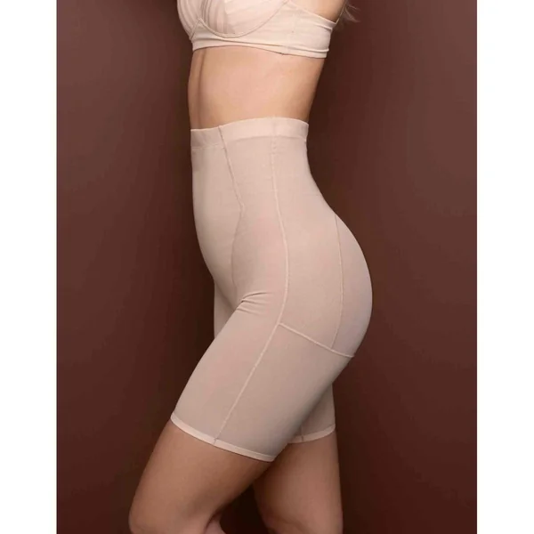Panty taille haute gainant Beige Bye Bra Powermesh Shapewear Bye Bra