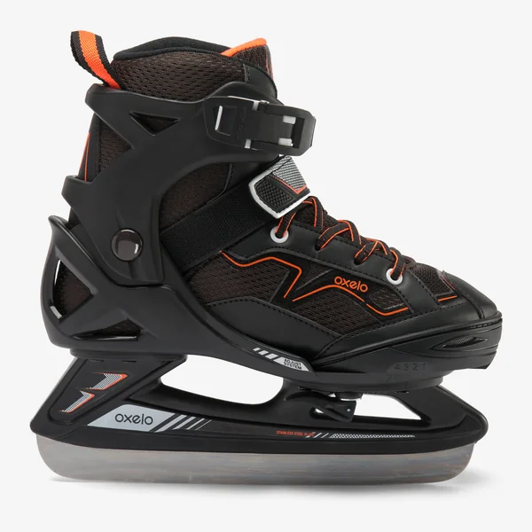 PATIN A GLACE FIT100 JR NOIR/ORANGE GARCON