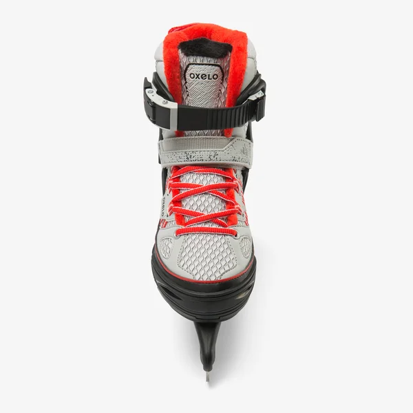 PATIN A GLACE FIT500 JR GRIS/ROUGE GARCON