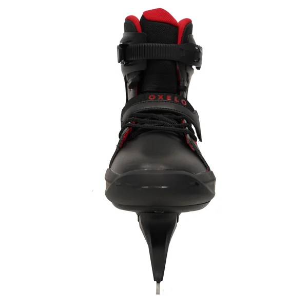 Patins à glace adulte FIT500 homme noir et rouge