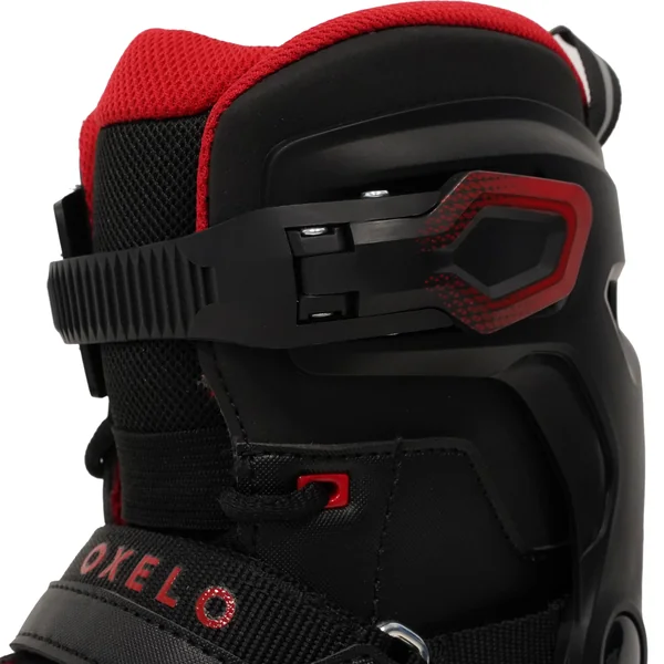 Patins à glace adulte FIT500 homme noir et rouge
