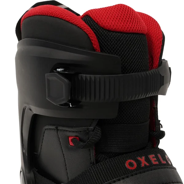 Patins à glace adulte FIT500 homme noir et rouge