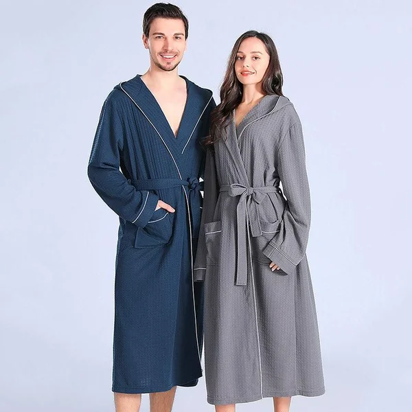 Peignoir de Bain Gris Femme