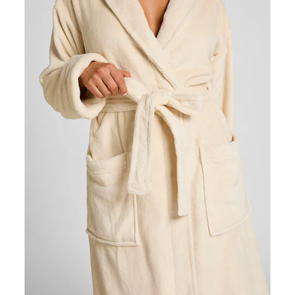 Peignoir en polaire douce - Blanc