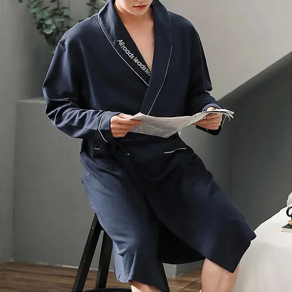 Peignoir Kimono Coton Homme