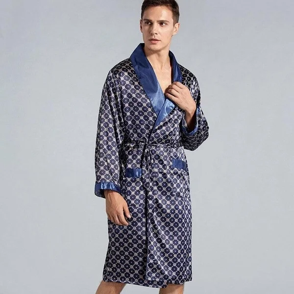 Peignoir Satin Homme Luxe