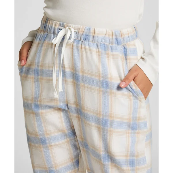 Petite pantalon de pyjama en sergé - Bleu