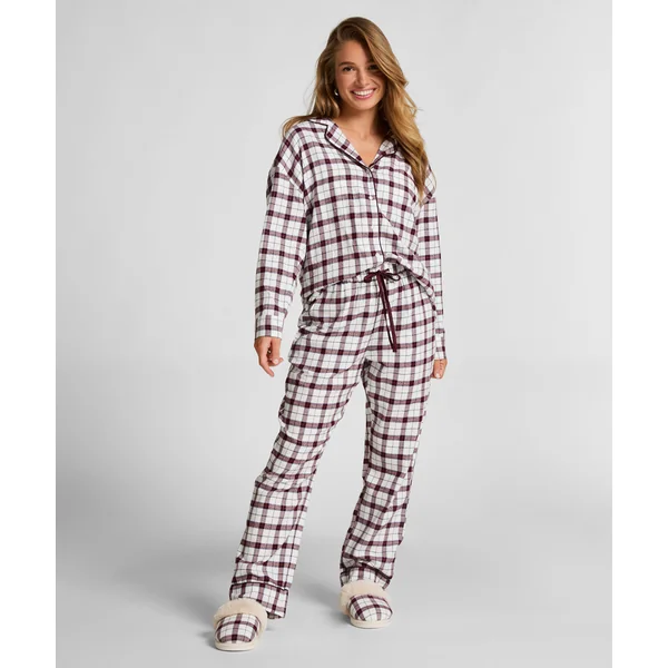 Petite pantalon de Pyjama Flanelle - Blanc