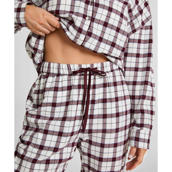 Petite pantalon de Pyjama Flanelle - Blanc