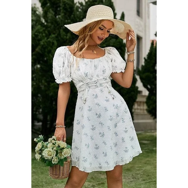 Petite Robe Blanche Bohème Chic