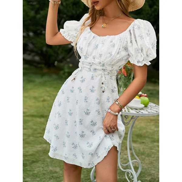 Petite Robe Blanche Bohème Chic