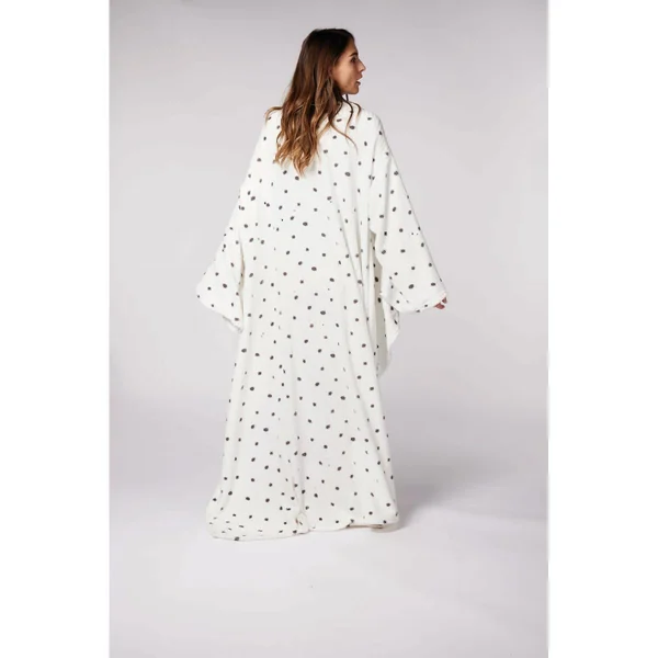 Plaid Femme - Dodo Homewear - Blanc à Pois Noirs Dodo homewear
