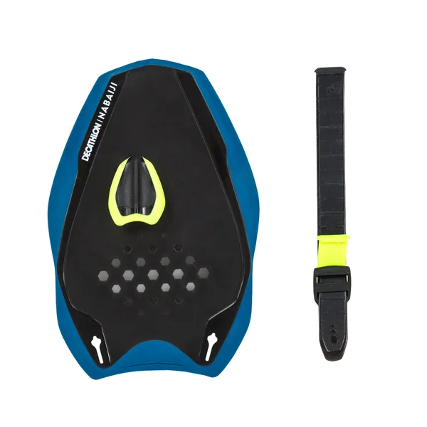 Plaquettes de natation quick-in 500 taille s bleu jaune