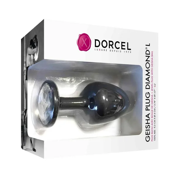 Plug anal GEISHA PLUG DIAMOND L - Noir Dorcel Dorcel