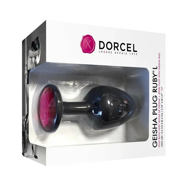 Plug anal GEISHA PLUG RUBY L - Noir Dorcel Dorcel