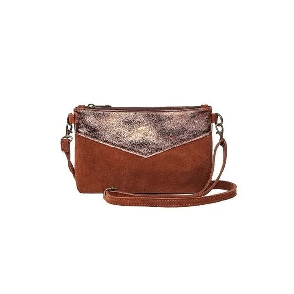 Pochette Bohème Cuir Suède