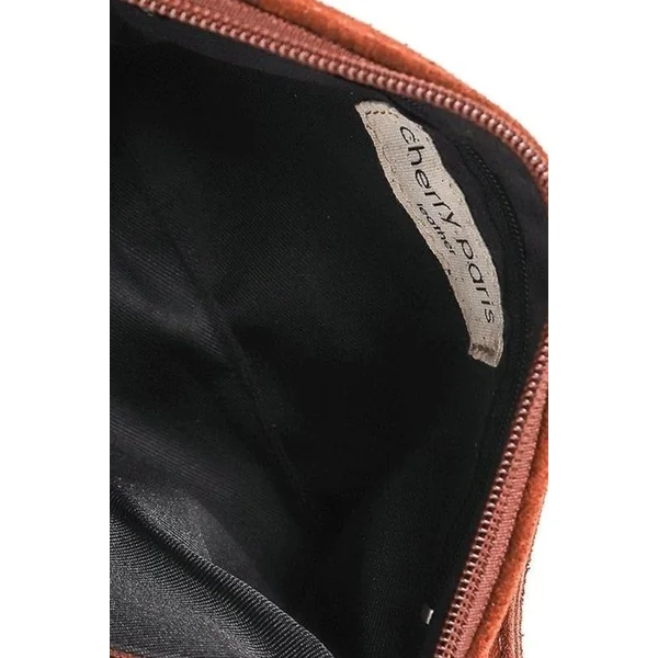 Pochette Bohème Cuir Suède