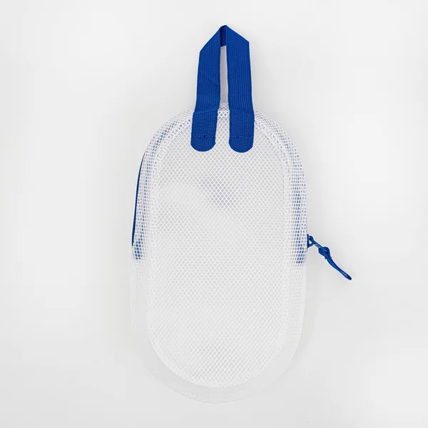 Pochette imperméable piscine 3l bleu blanc