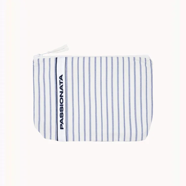 Pochette à rayures Fiona bleu en viscose Passionata FIONA