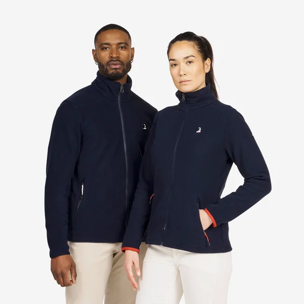 Polaire chaude de voile femme, 100 bleu marine