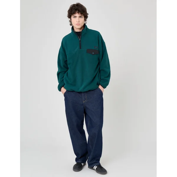 Polaire col montant zippé Vert