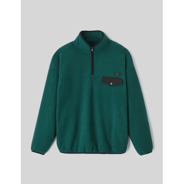 Polaire col montant zippé Vert