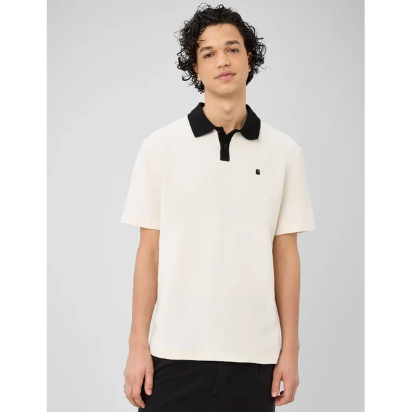 Polo bicolore Naturel