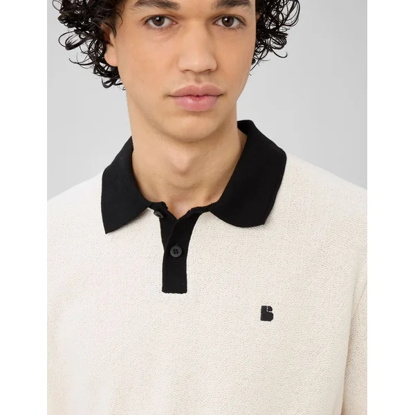 Polo bicolore Naturel
