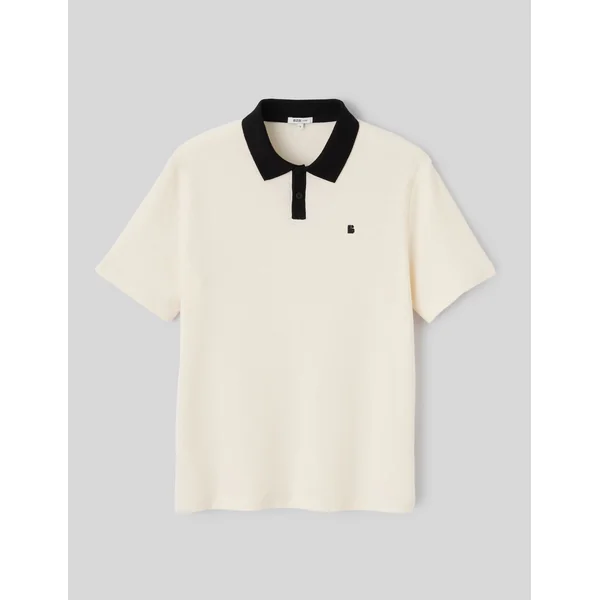 Polo bicolore Naturel