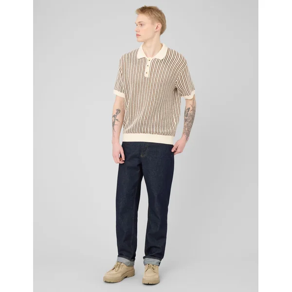 Polo en tricot Marron