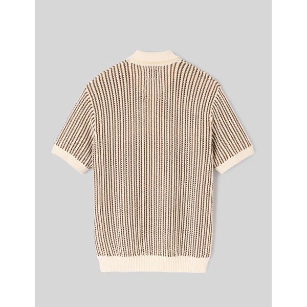 Polo en tricot Marron