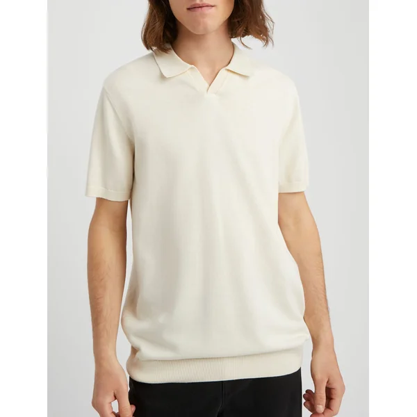 Polo maille Naturel