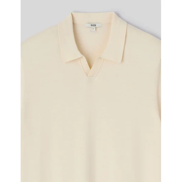 Polo maille Naturel