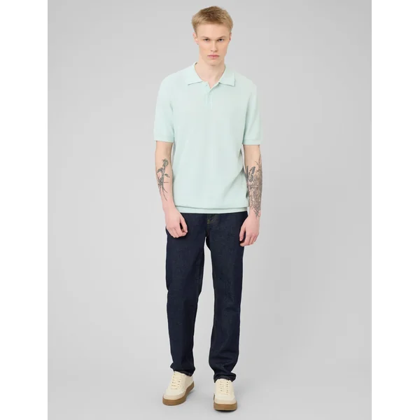 Polo matière fantaisie Menthe