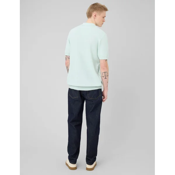 Polo matière fantaisie Menthe