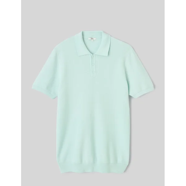 Polo matière fantaisie Menthe