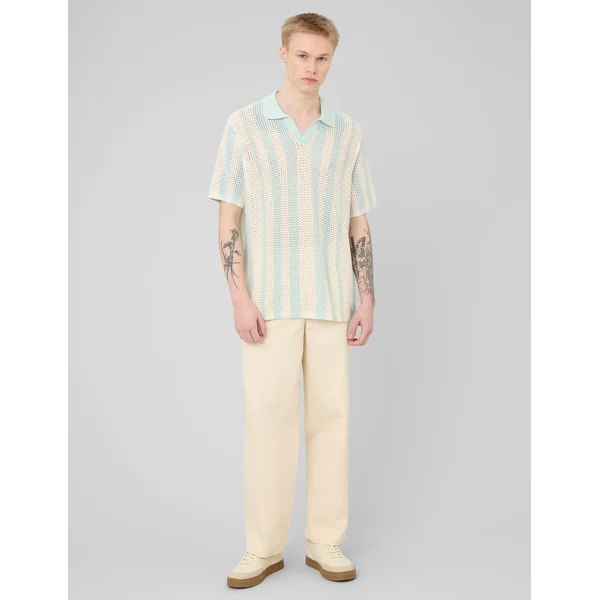 Polo matière fantaisie Menthe