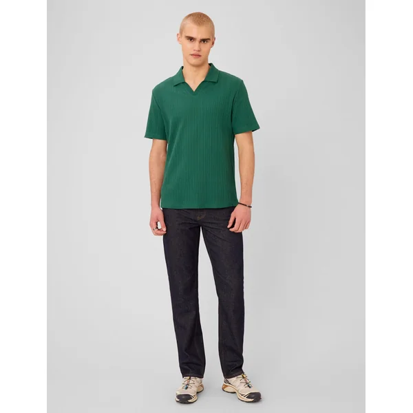 Polo matière fantaisie Vert