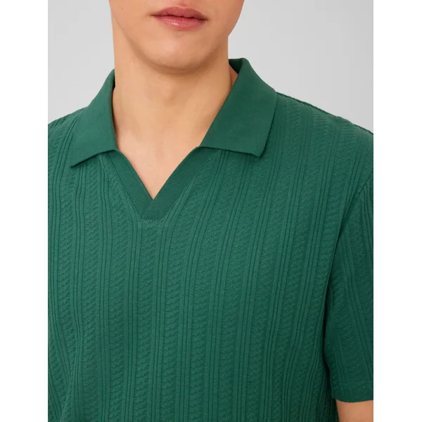 Polo matière fantaisie Vert