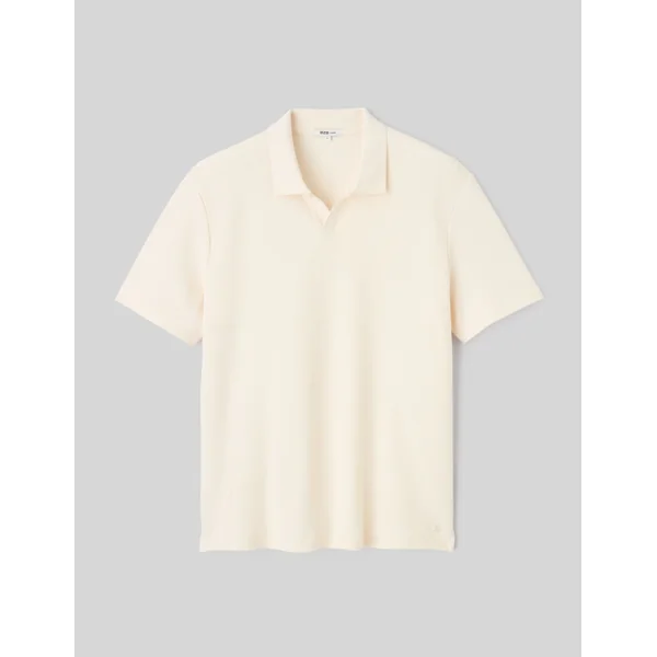 Polo matière gaufrée Naturel